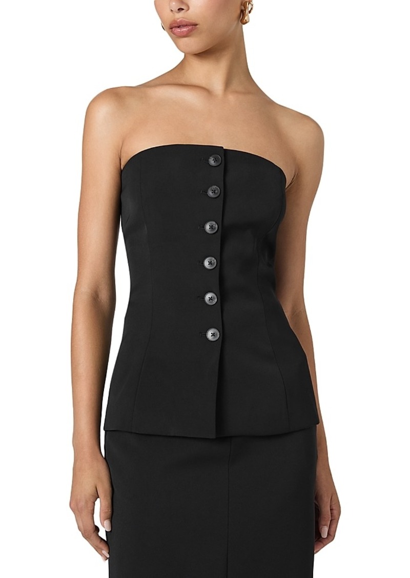 French Connection Harry Suiting Strapless Top