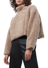 FRENCH CONNECTION Iren Faux Fur Cropped Jacket