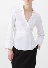 French Connection Isabelle Asymmetric Cotton Shirt