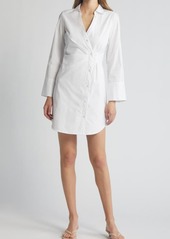 French Connection Isabelle Long Sleeve Asymmetric Shirtdress