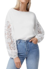 FRENCH CONNECTION Josephine Lace Sleeve Sweater