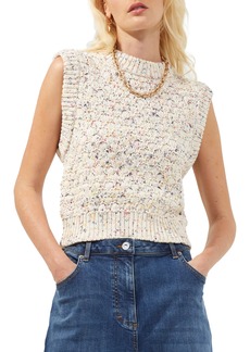 French Connection Kasper Sleeveless Sweater in Oatmeal Multi at Nordstrom