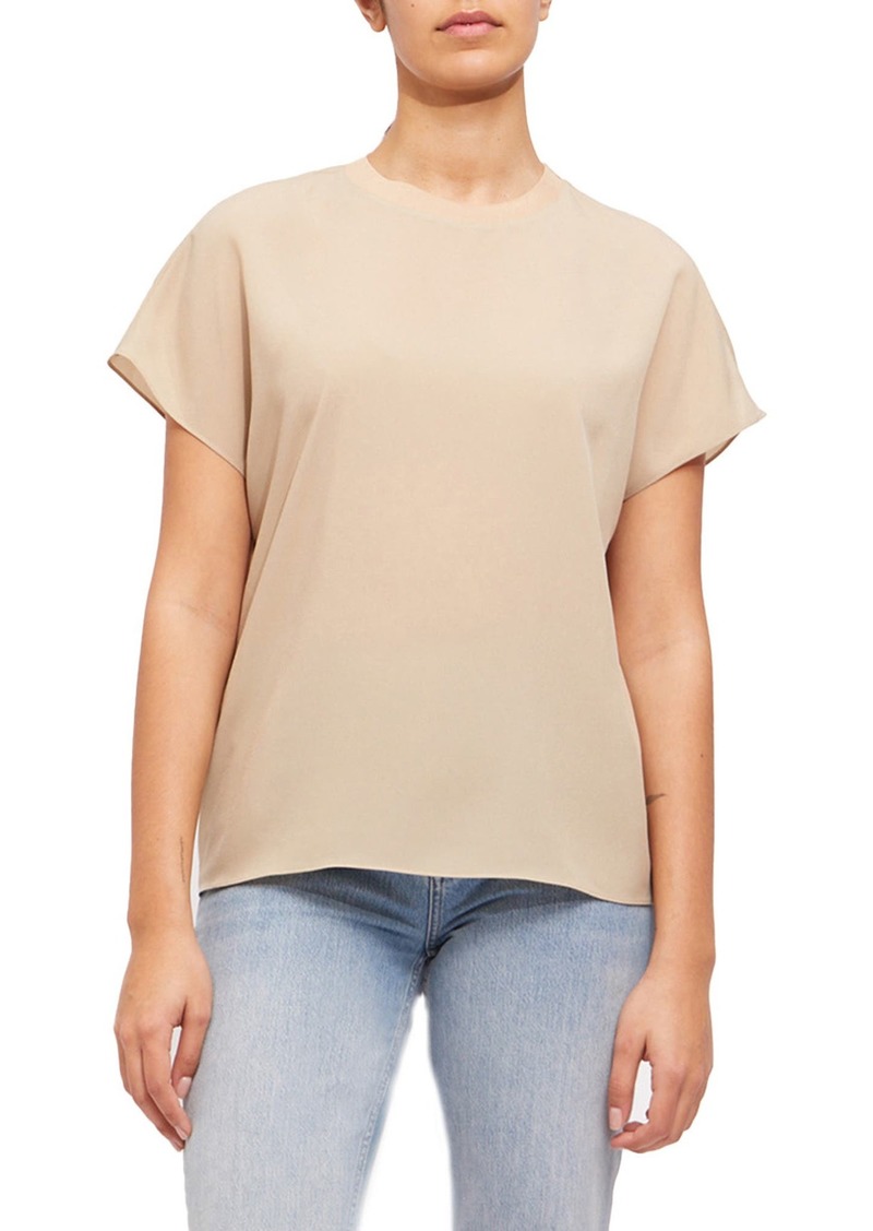 French Connection Light Crepe Crewneck T-Shirt in Incense at Nordstrom Rack