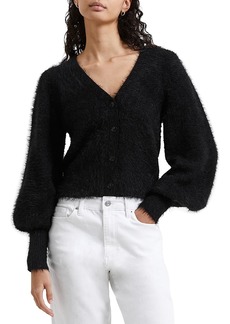 French Connection Meena Fluffy V Neck Cardigan
