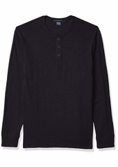 French Connection Men's 3 Button Solid Color Henley Shirt