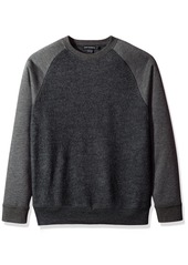 French Connection Men's Boiled Sweat Knit Hybrid Sweater  S