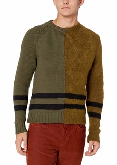 French Connection Mens Oversized Donegal Crewneck Sweater 