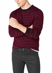 French Connection Men's Long Sleeve Stripe Crew Neck Sweater  L