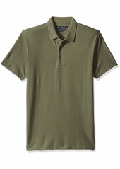 French Connection Men's Short Sleeve Solid Color Regular Fit Polo Shirt  XXL