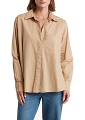 French Connection Relaxed Popover Shirt in Incense at Nordstrom Rack