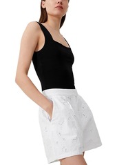 French Connection Rhodes Embroidered Shorts