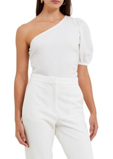 French Connection Rosanna One-Shoulder Cotton Top