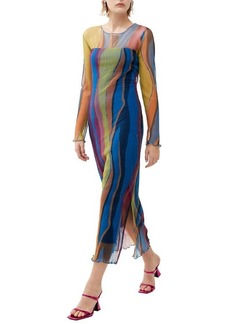 French Connection Saskia Eydie Long Sleeve Maxi Dress