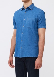 French Connection Short Sleeve Denim Button-Up Shirt