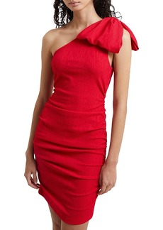 French Connection Sonya Ribbed One Shoulder Mini Dress