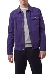 French Connection Stonewash Interpeach Drill Jacket in Blue Ribbon at Nordstrom