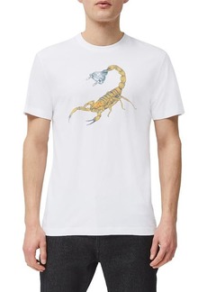 French Connection Surrealism Scorpion Cotton Graphic Tee in Linen White at Nordstrom