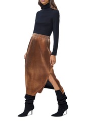 FRENCH CONNECTION Taina Metallic Skirt 