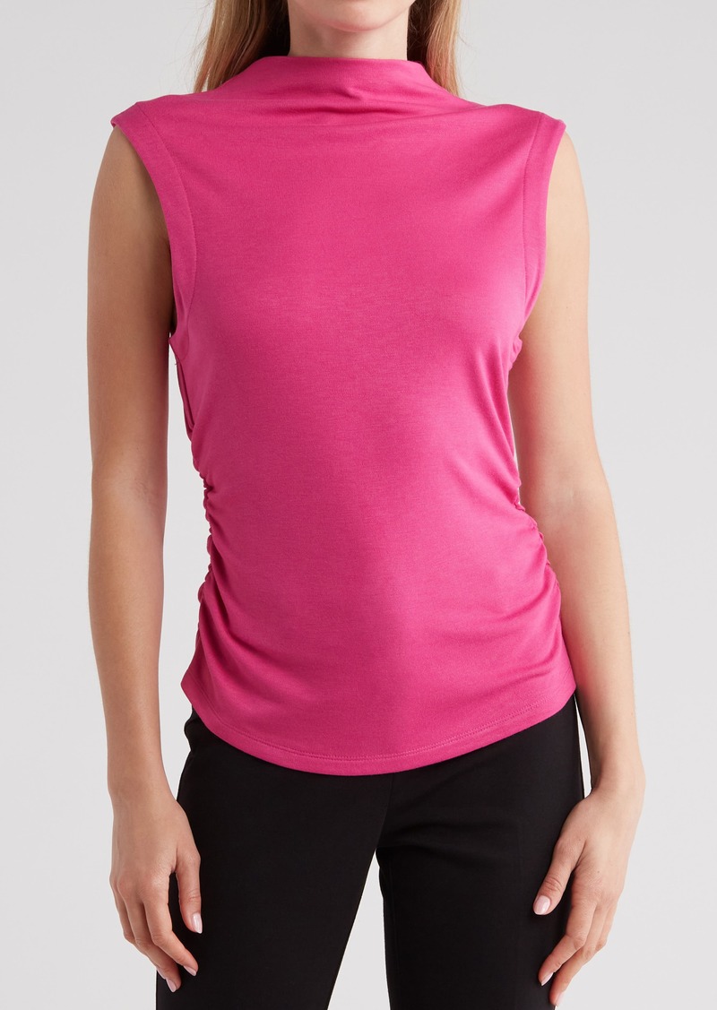 French Connection Rosita Shirred Tank in Wild Rosa at Nordstrom Rack
