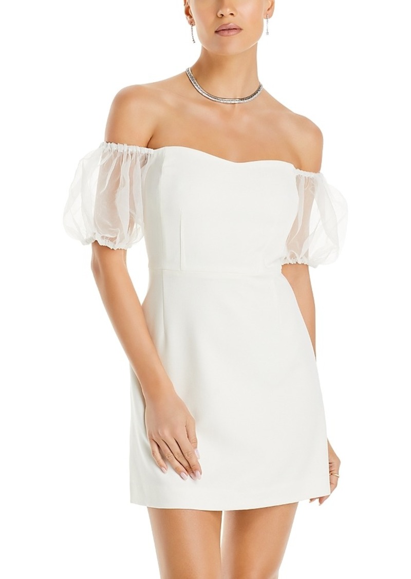French Connection Whisper Puff Sleeve Dress