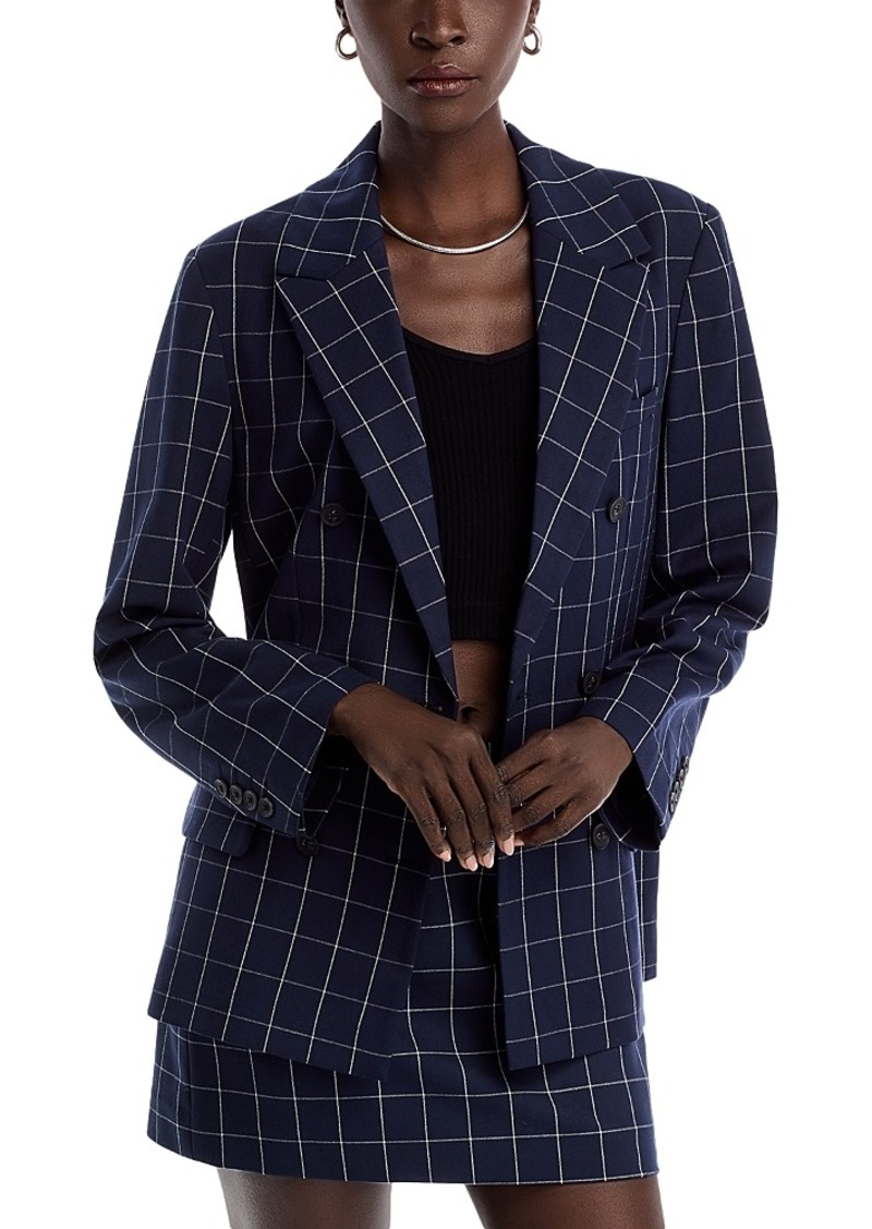 French Connection Window Pane Check Blazer