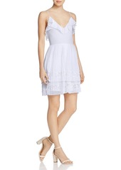 French Connection Women's Adanna Pleat Lace Jersey Dress