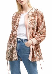 French Connection Women's Adette Shine Oversized Sequin Jacket  S