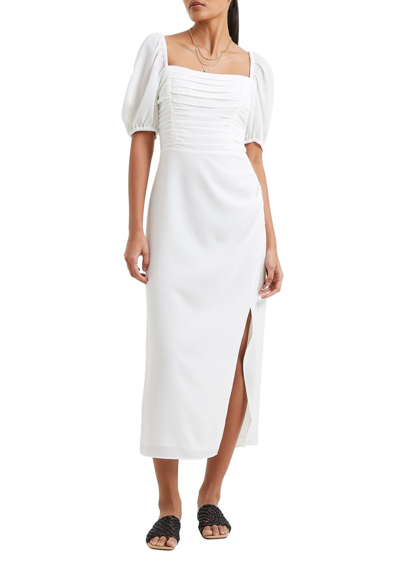 French Connection Women's AFINA Verona Ruched MIDI Dress