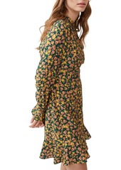French Connection Women's Aleezia Flavia Floral Print A-Line Dress - Forest Green