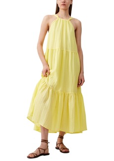 French Connection Women's Aleska Textured Dress - Lemon Gelato