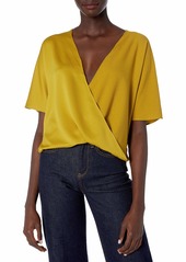 French Connection Women's Alessia Satin Wrap Top