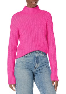 French Connection Women's Babysoft Cable HIGH Neck Jumper  L