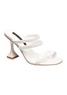 French Connection Women's Bridge Heeled Sandals - White