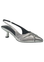 French Connection Women's Buckles Slingback Kitten Heel