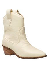 French Connection Women's Carrire Cowboy Booties - White