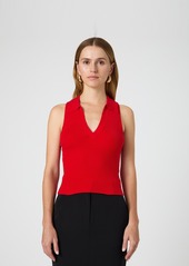 French Connection Women's Cosysoft V-Neck Sleeveless Jumper - Mars Red