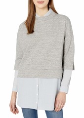 French Connection Women Dune Mix Sweat Top  L