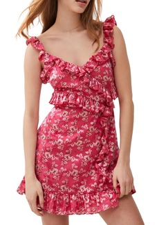 French Connection Women's Elianna Ruffled Burnout Floral Dress - Raspberry