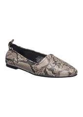 French Connection Women's Emee Closed Toe Slip-On Flats - Cement- Faux Leather