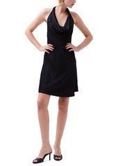 French Connection Women's Ennis Satin Halter Dress - Black