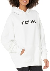 French Connection womens Fcuk Oversized Hoodie Hooded Sweatshirt   US