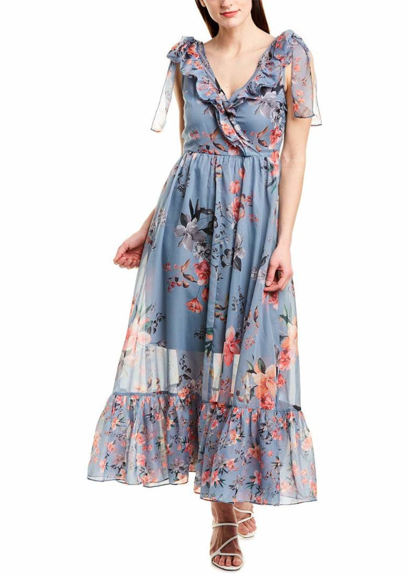 French Connection Women's Floral Maxi Dress Cecile Summer surf Multi