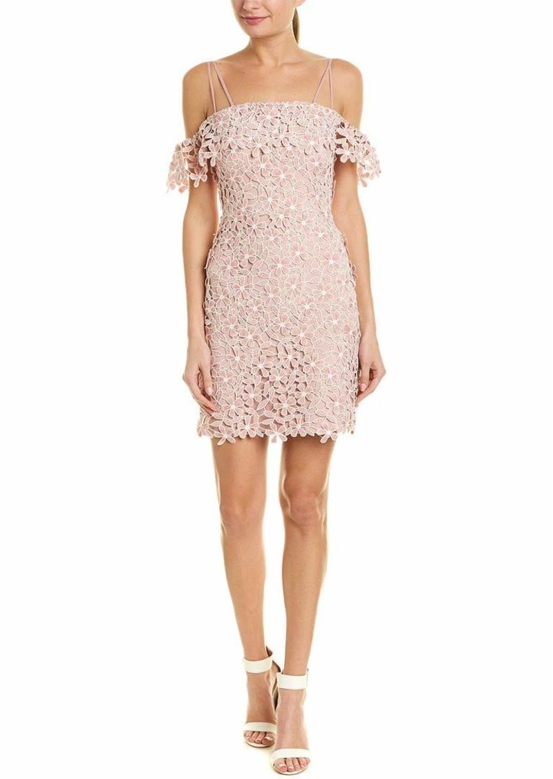 French Connection Women's Fulaga Floral Lace Overlay Off The Shoulder Dress