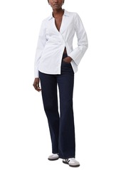 French Connection Women's Isabelle Asymmetric Shirt - Linen White