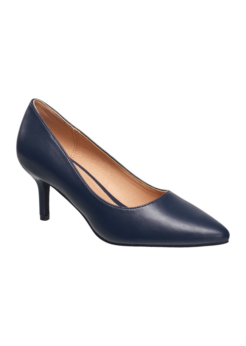 French Connection Women's Kate Classic Pointy Toe Stiletto Pumps - Navy