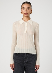 French Connection Women's Knit Polo Top - Beige