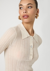 French Connection Women's Knit Polo Top - Beige