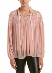 French Connection Women's Lassia Lace Flowy Top  L
