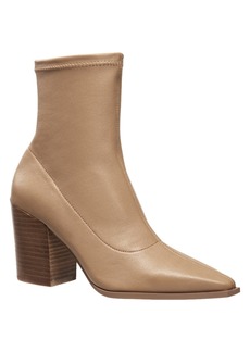French Connection Women's Lorenzo Leather Block Heel Boots - Taupe
