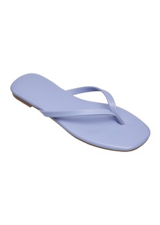 French Connection Women's Morgan Flat Open Toe Thong Flip Flop Sandals - Light Blue